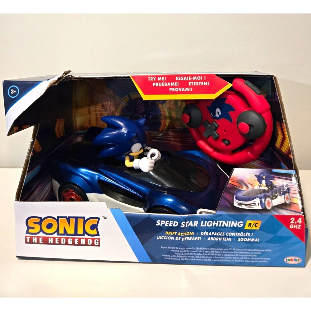 Sonic The Hedgehog Speed Star Lightning R/C Car 2.4GHz Drift Action